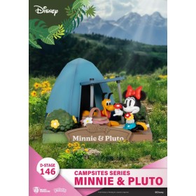 DISNEY - Minnie & Pluto - Diorama D-Stage Campsite Series 10cm