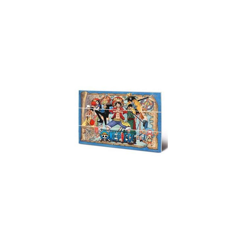 ONE PIECE - Straw Hat Pirates Map - Impression sur bois 20x29.5cm ONE PIECE - Straw Hat Pirates Map - Impression sur bois 20x29.5cm
