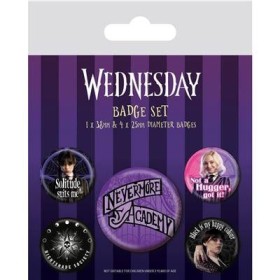 MERCREDI - Nevermore - Pack 5 Badges