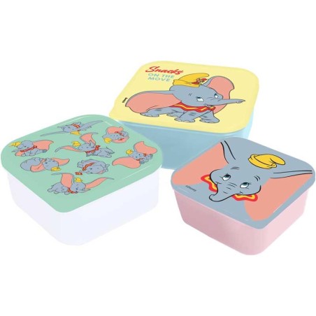 DISNEY - Dumbo - Boîtes à Snack - 3 pcs