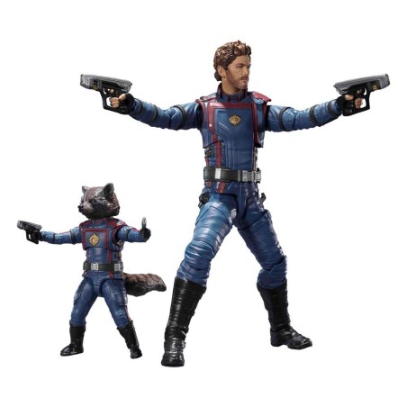 GOTG 3 - Star-Lord & Rocket Raccoon - Figurine S.H. Figuarts 6-15cm