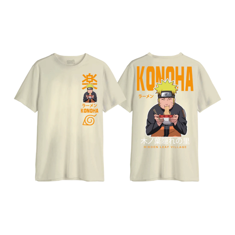 NARUTO SHIPPUDEN - Konoha Ramen - T-Shirt Oversize Homme (XXL) NARUTO SHIPPUDEN - Konoha Ramen - T-Shirt Oversize Homme (XXL)