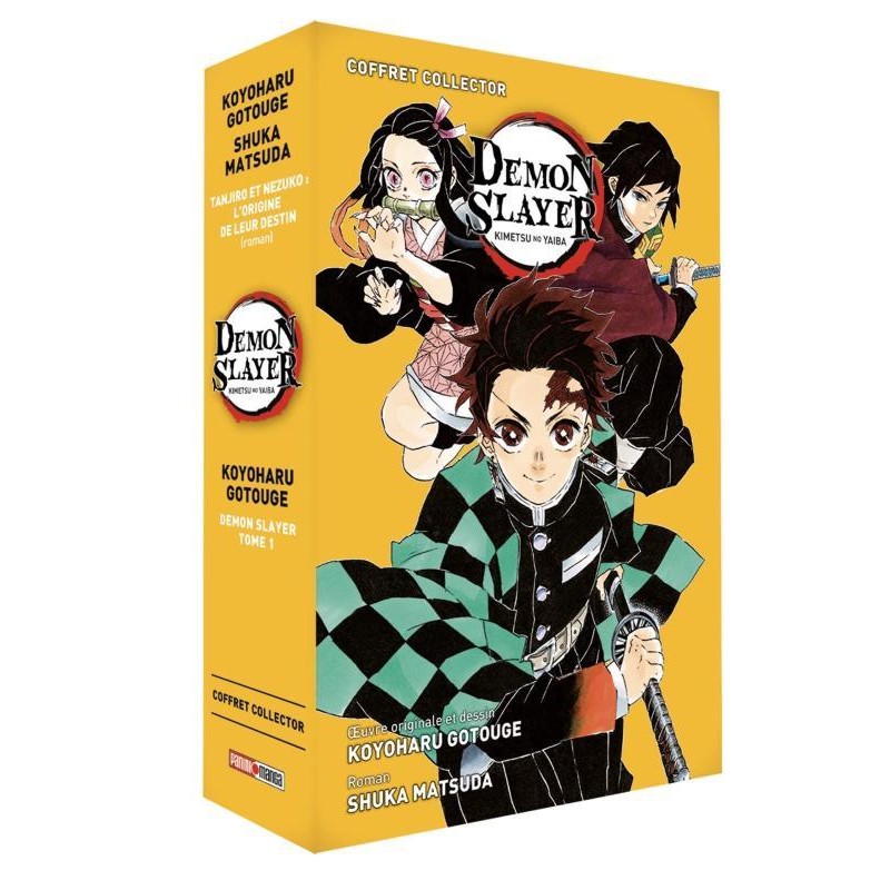 DEMON SLAYER - Tome 1 + roman jeunesse Tome 1 - COFFRET COLLECTOR DEMON SLAYER - Tome 1 + roman jeunesse Tome 1 - COFFRET COLLECTOR