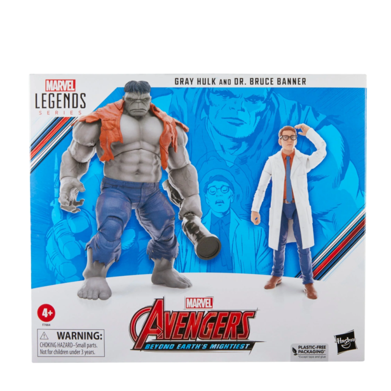 MARVEL - Gray Hulk et Dr Bruce Banner - Figurine Legend Series 15cm MARVEL - Gray Hulk et Dr Bruce Banner - Figurine Legend Series 15cm
