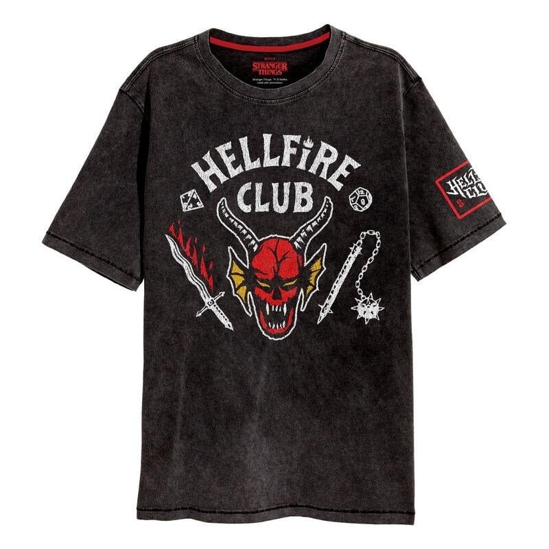 STRANGER THINGS - Hellfire Crest - T-Shirt Unisex Effet Délavé (XXL) STRANGER THINGS - Hellfire Crest - T-Shirt Unisex Effet Délavé (XXL)