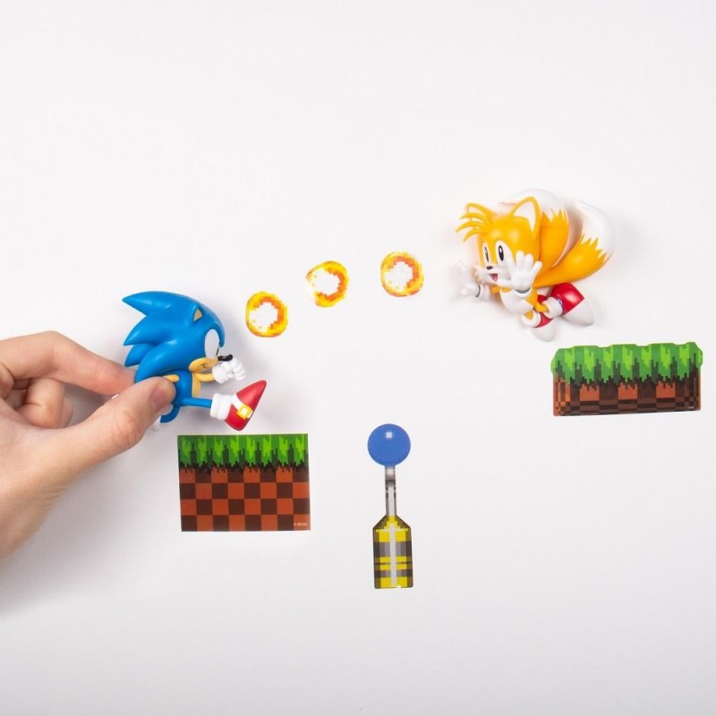 SONIC - Set Stickers Muraux 3D en Vinyl - 2 Pc + Stickers SONIC - Set Stickers Muraux 3D en Vinyl - 2 Pc + Stickers