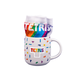 TETRIS - Pack Cadeau - Mug 450 ml + Paire de Chaussettes