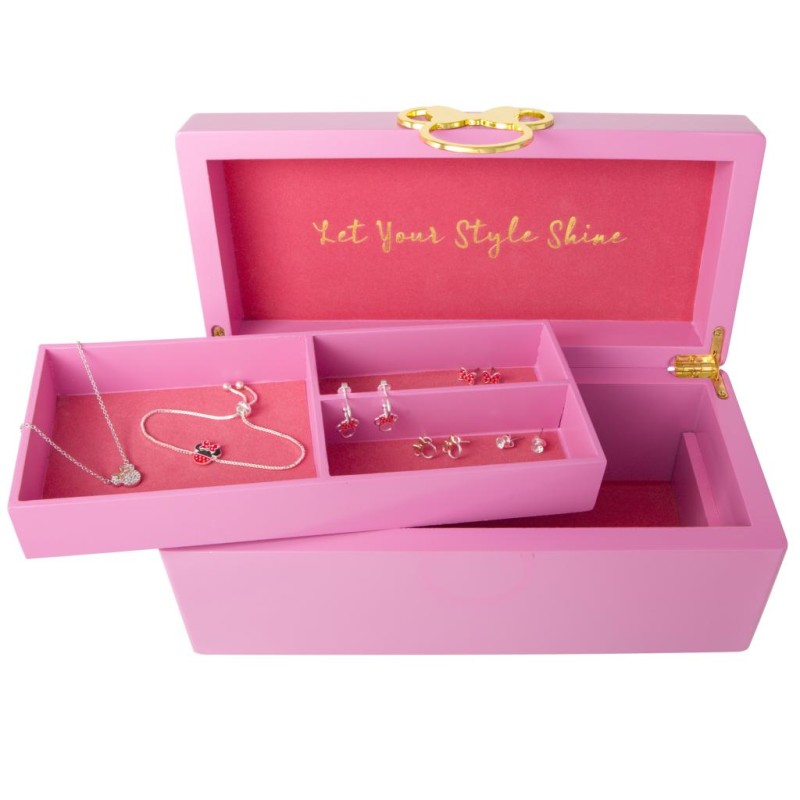 MINNIE - Boîte à Bijoux en Bois - 24x 11,5x 10 cm MINNIE - Boîte à Bijoux en Bois - 24x 11,5x 10 cm