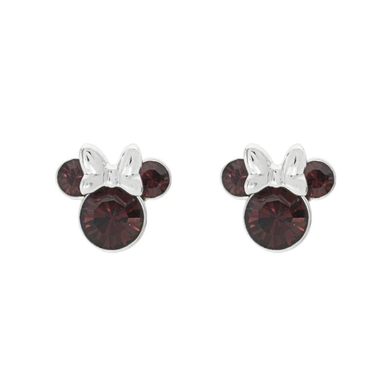 MINNIE - Clous d'Oreilles Anniversaire en Laiton Plaqué - Janvier MINNIE - Clous d'Oreilles Anniversaire en Laiton Plaqué - Janvier