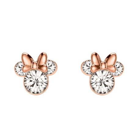 MINNIE - 1 Paire de Clous d'Oreilles - Laiton Argent Plaqué