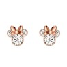 MINNIE - 1 Paire de Clous d'Oreilles - Laiton Argent Plaqué