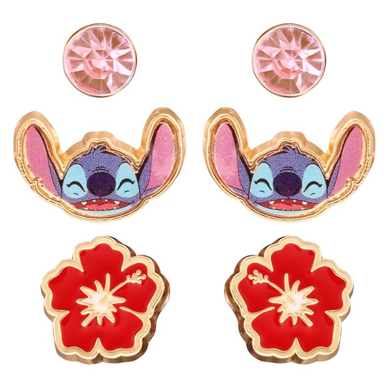 STITCH - Set de 3 Paires de Clous d'Oreilles STITCH - Set de 3 Paires de Clous d'Oreilles