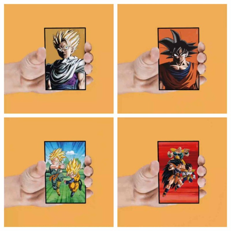 DRAGON BALL Z - Personnages - Set de 4 Magnet Lenticulaire DRAGON BALL Z - Personnages - Set de 4 Magnet Lenticulaire