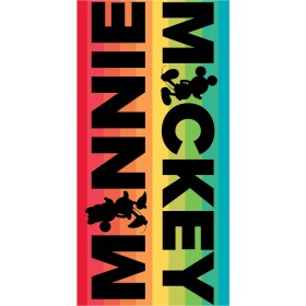 MICKEY & MINNIE - Serviette de Plage Premium 100% Coton - 70x140cm