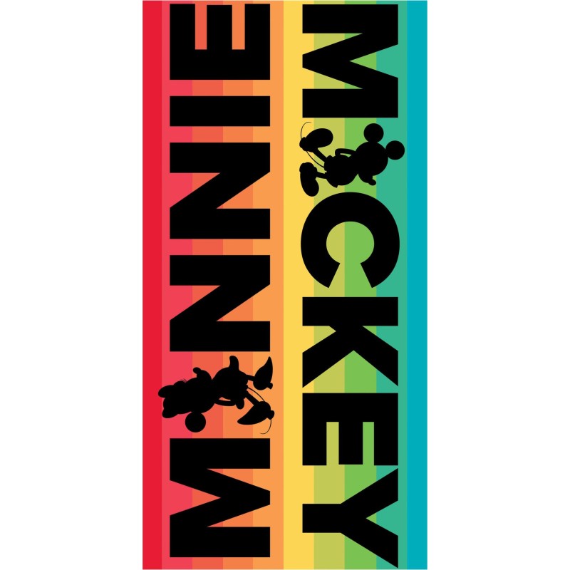 MICKEY & MINNIE - Serviette de Plage Premium 100% Coton - 70x140cm MICKEY & MINNIE - Serviette de Plage Premium 100% Coton - 70x140cm
