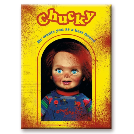 CHUCKY - Jouet - aimant 6.3x8.9cm