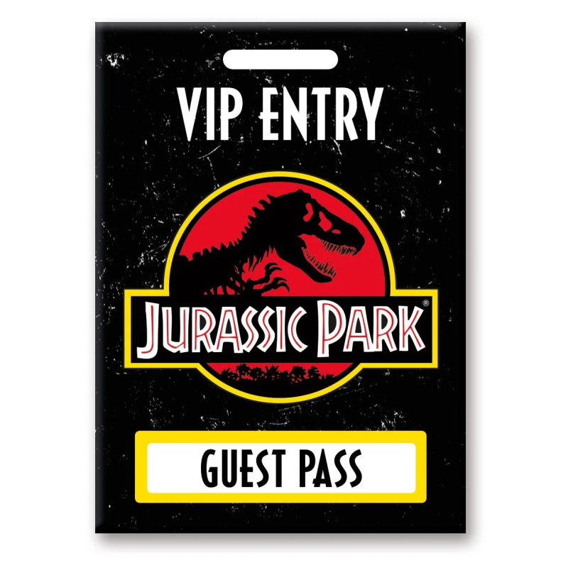JURASSIC PARK - Laissez-passer pour les Invités - aimant 6.3x8.9cm JURASSIC PARK - Laissez-passer pour les Invités - aimant 6.3x8.9cm