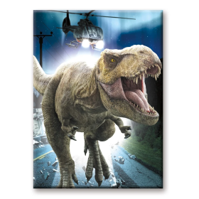 JURASSIC WORLD - T-Rex - aimant 6.3x8.9cm