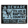 JURASSIC WORLD - Panneau Raptor - aimant 6.3x8.9cm