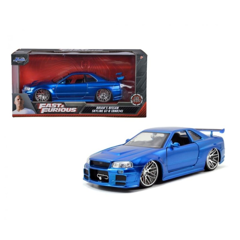 FAST & FURIOUS - Brian's Nissan 2002 Skyline GT-R - 1:24 FAST & FURIOUS - Brian's Nissan 2002 Skyline GT-R - 1:24