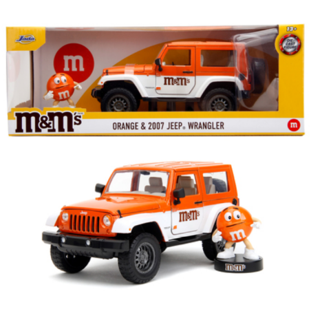 M&M'S - Orange & 2007 Jeep Wrangler - 1:24