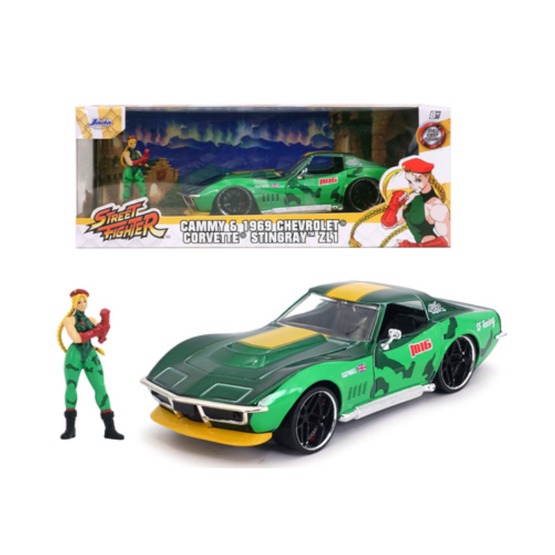 STREET FIGHTER - Cammy & 1969 Chevrolet Corvette Stingray ZL1 - 1:24 STREET FIGHTER - Cammy & 1969 Chevrolet Corvette Stingray ZL1 - 1:24