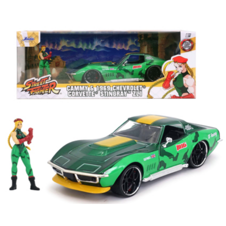 STREET FIGHTER - Cammy & 1969 Chevrolet Corvette Stingray ZL1 - 1:24
