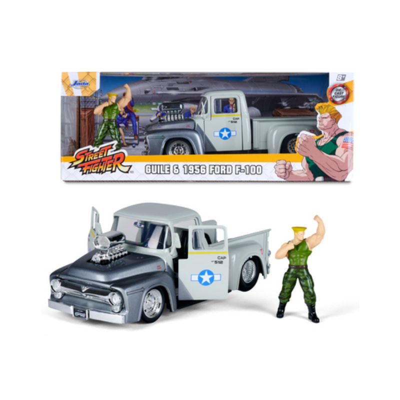 STREET FIGHTER - Guile & 1956 Ford F-100 - 1:24 STREET FIGHTER - Guile & 1956 Ford F-100 - 1:24