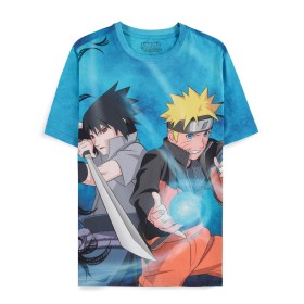 NARUTO SHIPPUDEN - Naruto & Sasuke - T-shirt Homme (L)