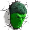 MARVEL - Lampe Decorative 3D - HULK FACE
