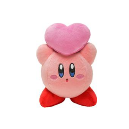 KIRBY - Kirby avec coeur - Peluche 16cm