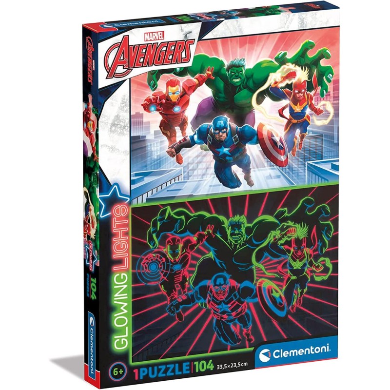 MARVEL - Les Avengers - Puzzle Glow In The Dark 104P MARVEL - Les Avengers - Puzzle Glow In The Dark 104P