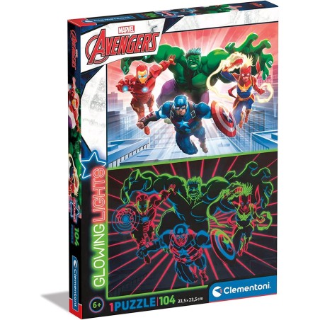 MARVEL - Les Avengers - Puzzle Glow In The Dark 104P