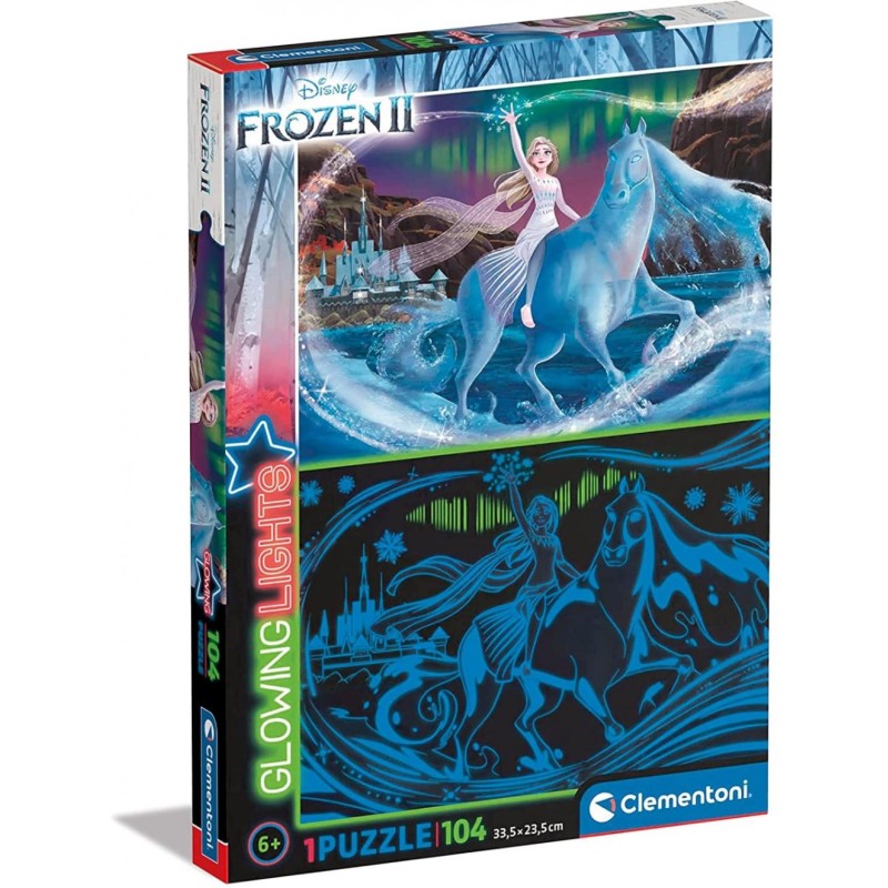 DISNEY - La Reine des Neiges 2 - Puzzle Glow In The Dark 104P DISNEY - La Reine des Neiges 2 - Puzzle Glow In The Dark 104P