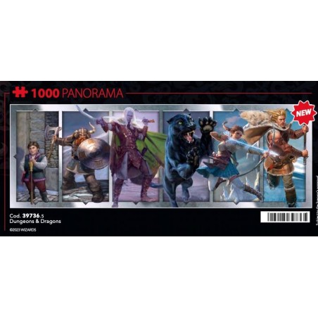 DONJONS ET DRAGONS - Personnages - Puzzle Panorama 1000P