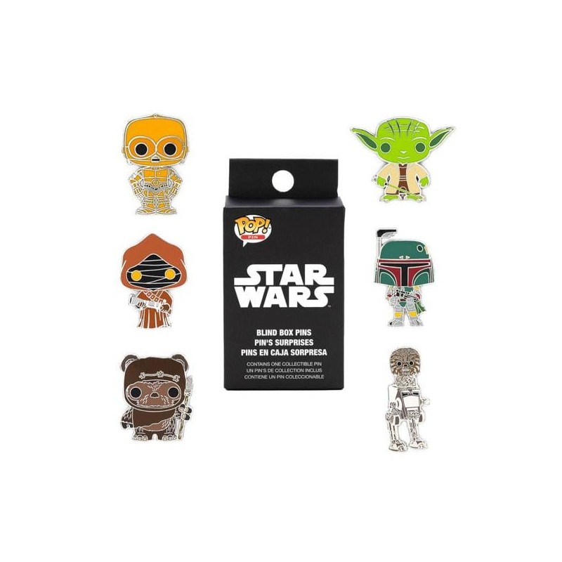 STAR WARS - Funko Blind Box Enamel Pins - Classic - 12 pcs STAR WARS - Funko Blind Box Enamel Pins - Classic - 12 pcs