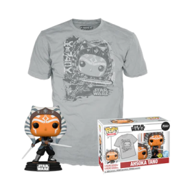 THE MANDALORIAN - Booble Head POP N° 464 - Ahsoka (GW) +T-shirt (XL)