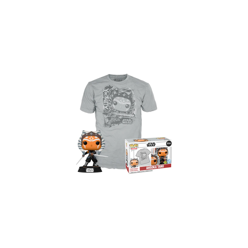 THE MANDALORIAN - Booble Head POP N° 464 - Ahsoka (GW) +T-shirt (XL) THE MANDALORIAN - Booble Head POP N° 464 - Ahsoka (GW) +T-shirt (XL)