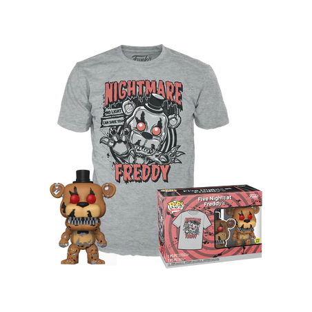 FNAF - Booble Head POP N° 111 - Freddy (GW) +T-shirt (M)