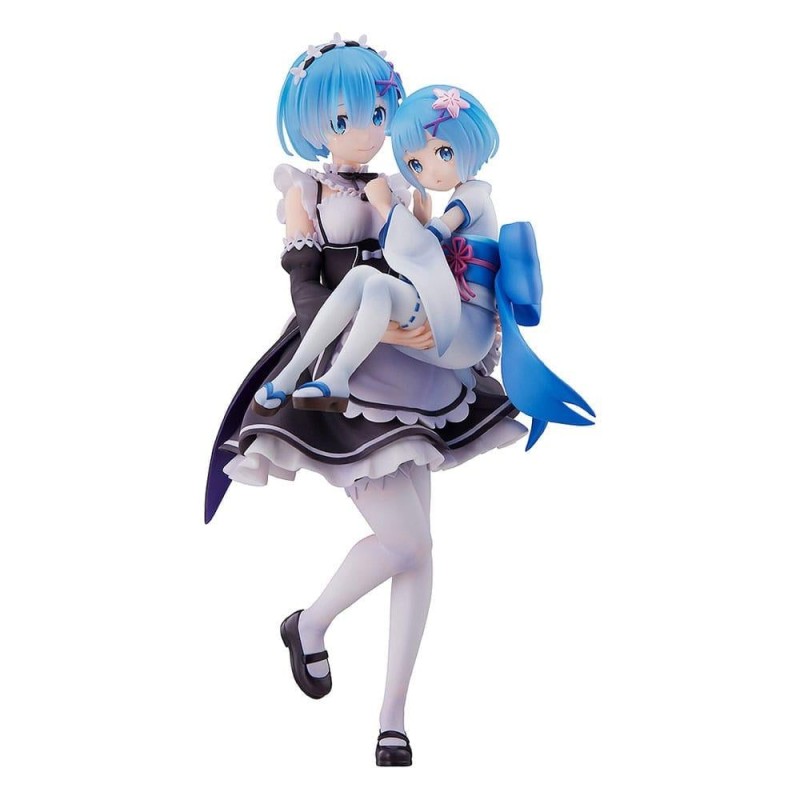 RE ZERO - Rem & Rem Enfance - Statuette 23cm RE ZERO - Rem & Rem Enfance - Statuette 23cm