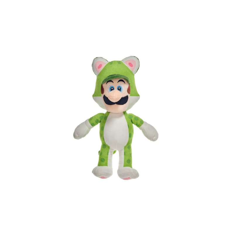 SUPER MARIO 3D LAND - Luigi Chat - Peluche 25cm SUPER MARIO 3D LAND - Luigi Chat - Peluche 25cm