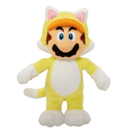 SUPER MARIO 3D LAND - Mario Chat - Peluche 24cm