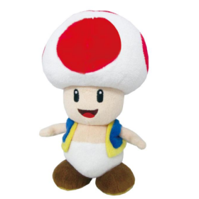 SUPER MARIO - Toad Rouge - Peluche 20cm