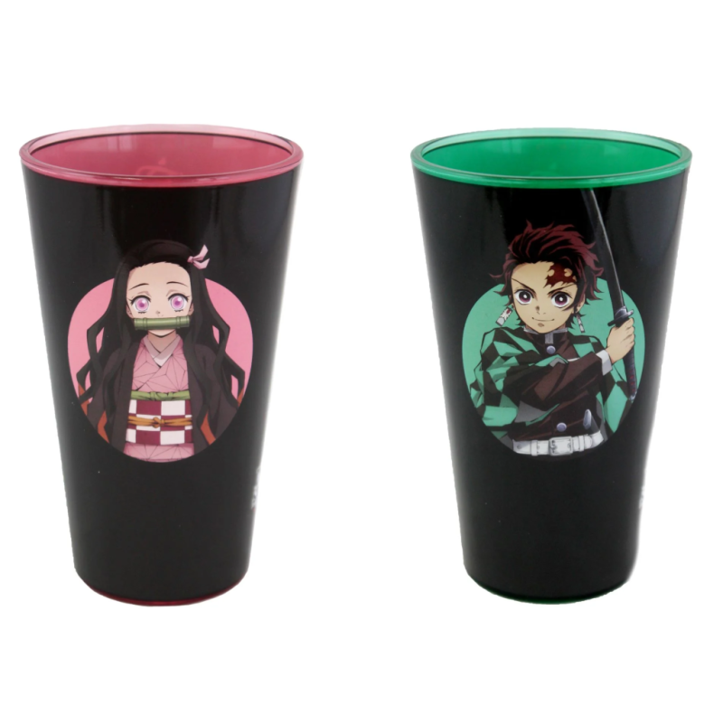 DEMON SLAYER - Tanjiro & Nezuko - 2 XXL Pint Glass 473ml DEMON SLAYER - Tanjiro & Nezuko - 2 XXL Pint Glass 473ml