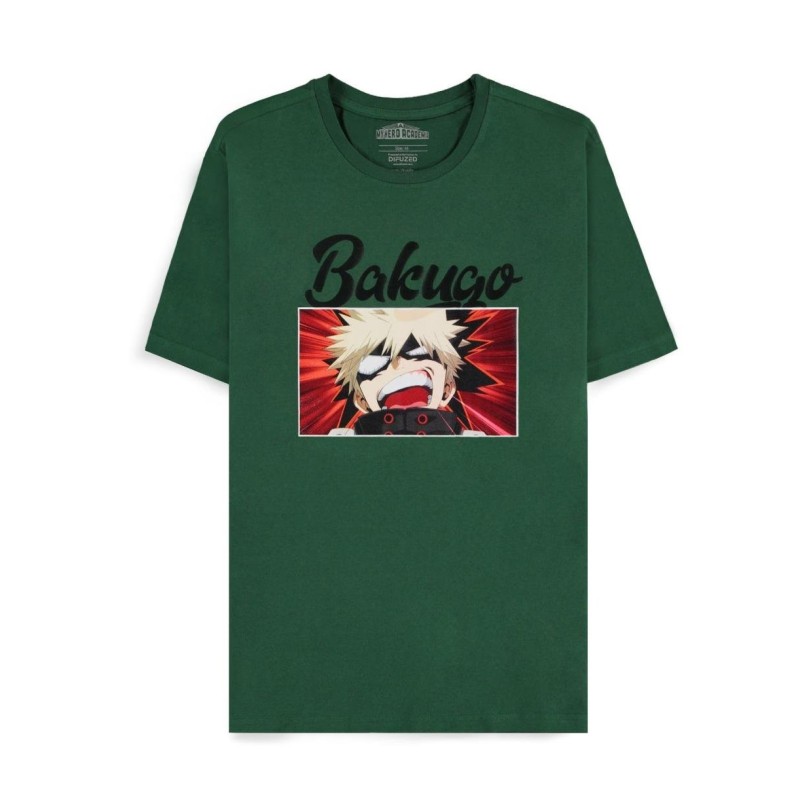 MY HERO ACADEMIA - Green Bakugo - T-shirt Homme (L) MY HERO ACADEMIA - Green Bakugo - T-shirt Homme (L)