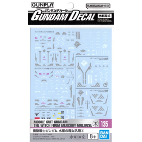 THE WITCH FROM MERCURY - Gundam Decal 135 - Model Kit