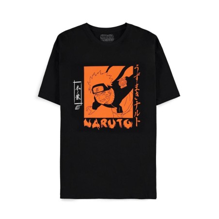 NARUTO Shippuden - Orange Print - T-shirt Homme (2XL)
