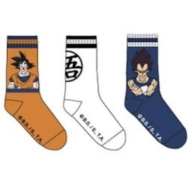 DRAGON BALL - Pack de 3 Chausettes Goku/Vegeta (T43/46)