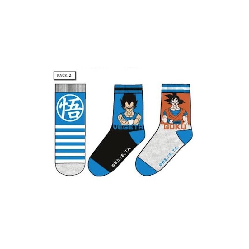 DRAGON BALL - Pack de 3 Chausettes Vegeta/Goku (T35/37) DRAGON BALL - Pack de 3 Chausettes Vegeta/Goku (T35/37)