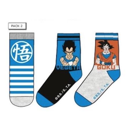 DRAGON BALL - Pack de 3 Chausettes Vegeta/Goku (T35/37)